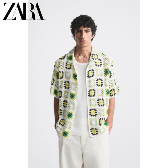 Zara Other - Zara Men Crochet Patchwork